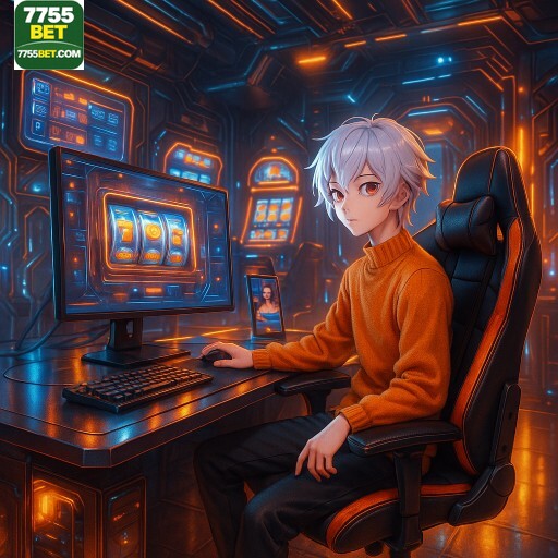 Imagem promocional da 7755BET divulgando a plataforma e suas promoções